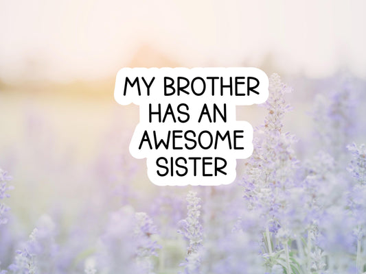 My brother Has An Awesome Sister Sticker
