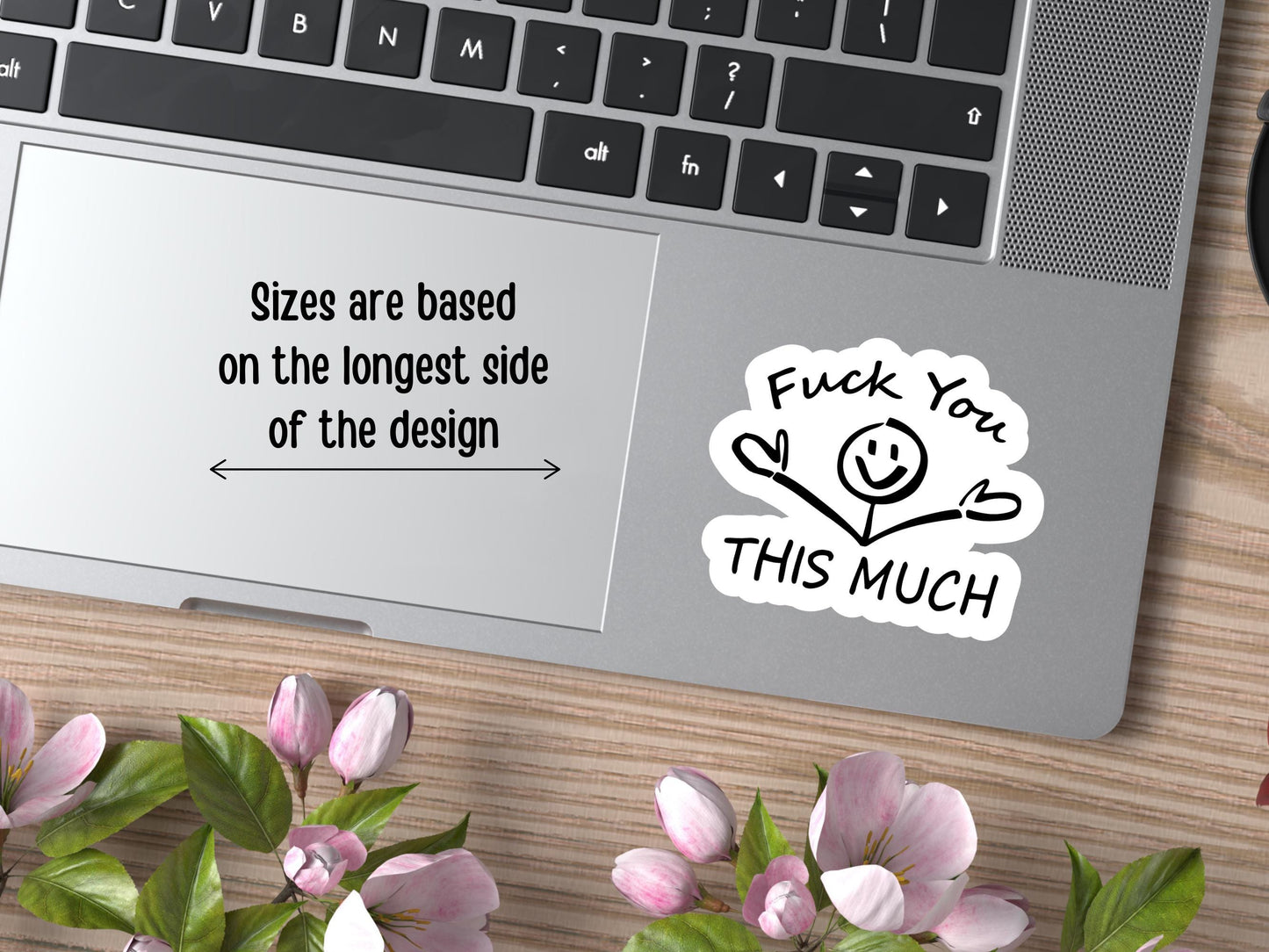 Fuck You This Much Stick Figure Sticker
