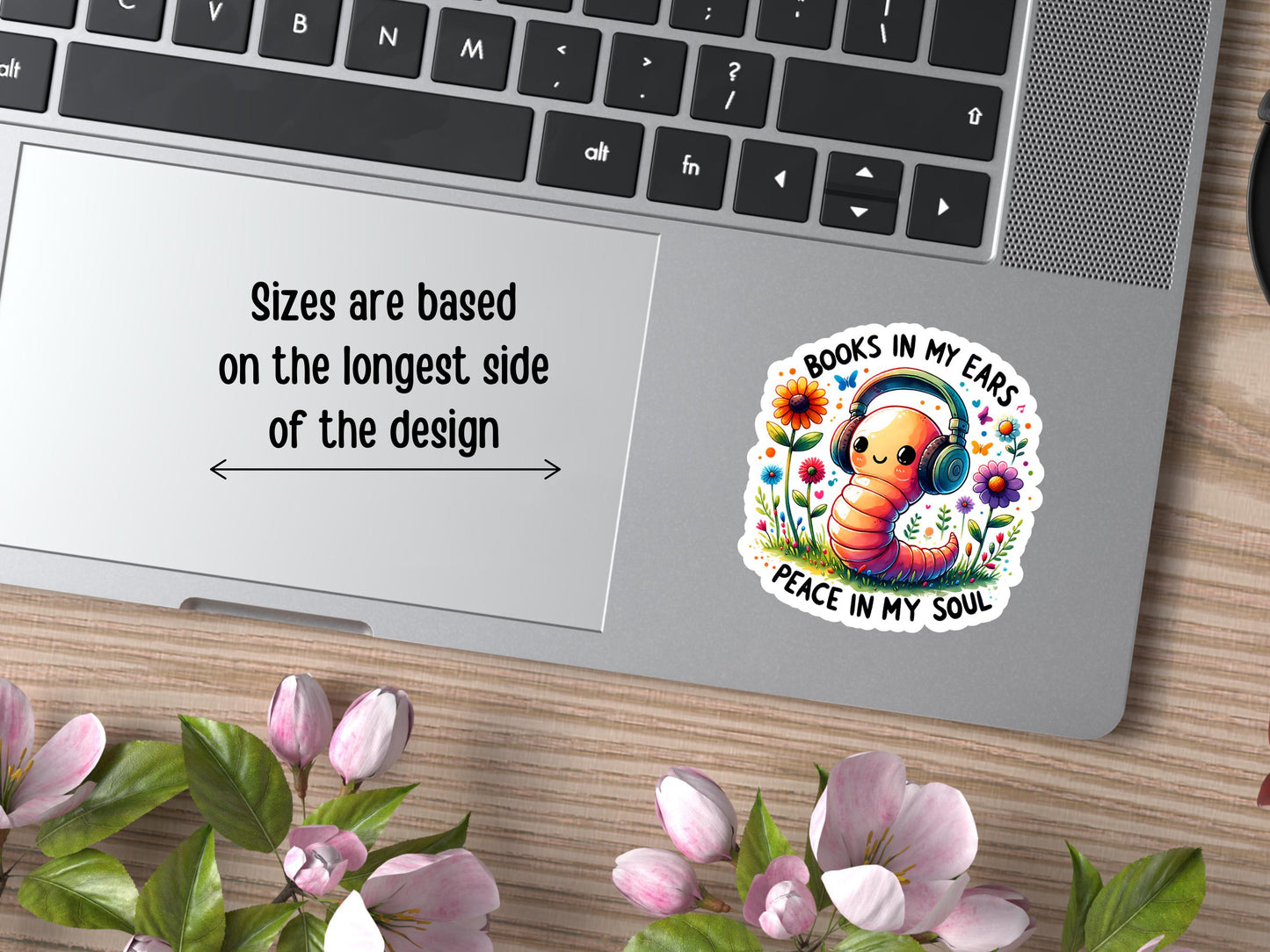 Books In My Ears Peace In My Soul Sticker