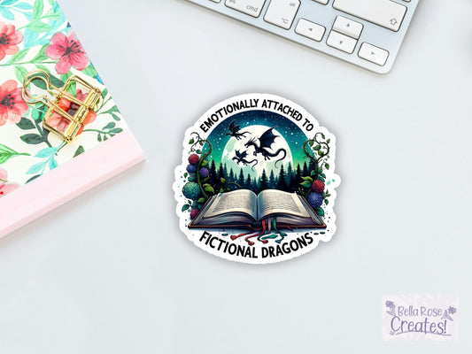 Emotionally Attached To Fictional Dragons Sticker