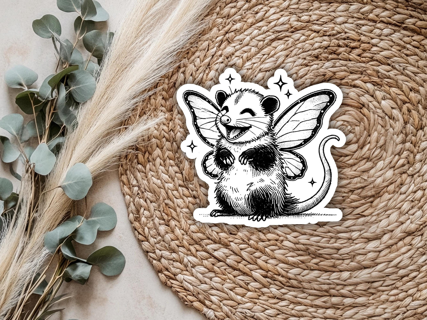Possum With Fair Wings Sticker
