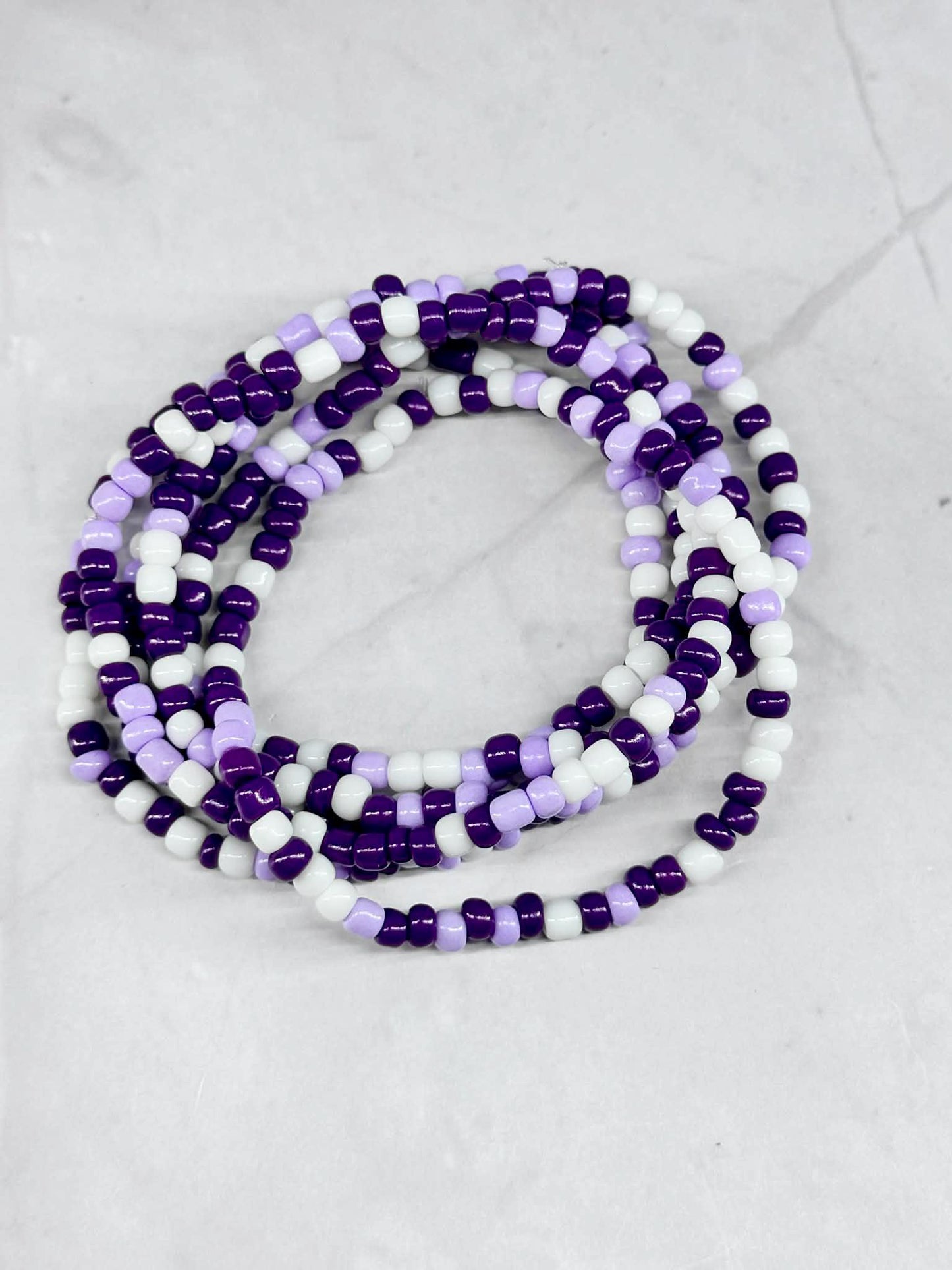Single Strand Purple Mixture Seed Bead Bracelet