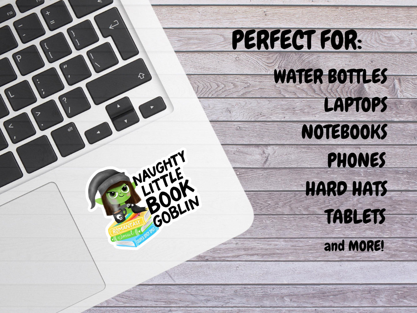 Naughty Little Book Goblin Sticker