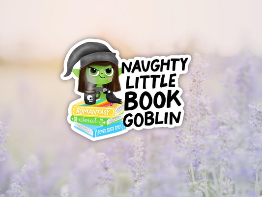 Naughty Little Book Goblin Sticker