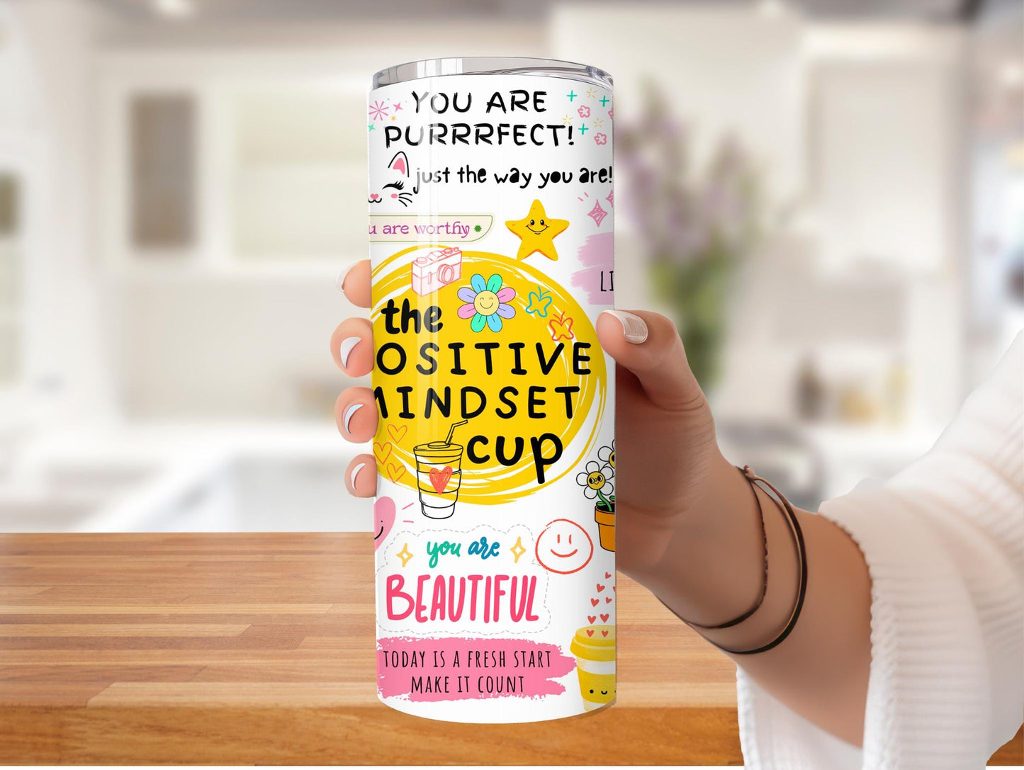 The Positive Mindset Inspirational 20oz Tumbler