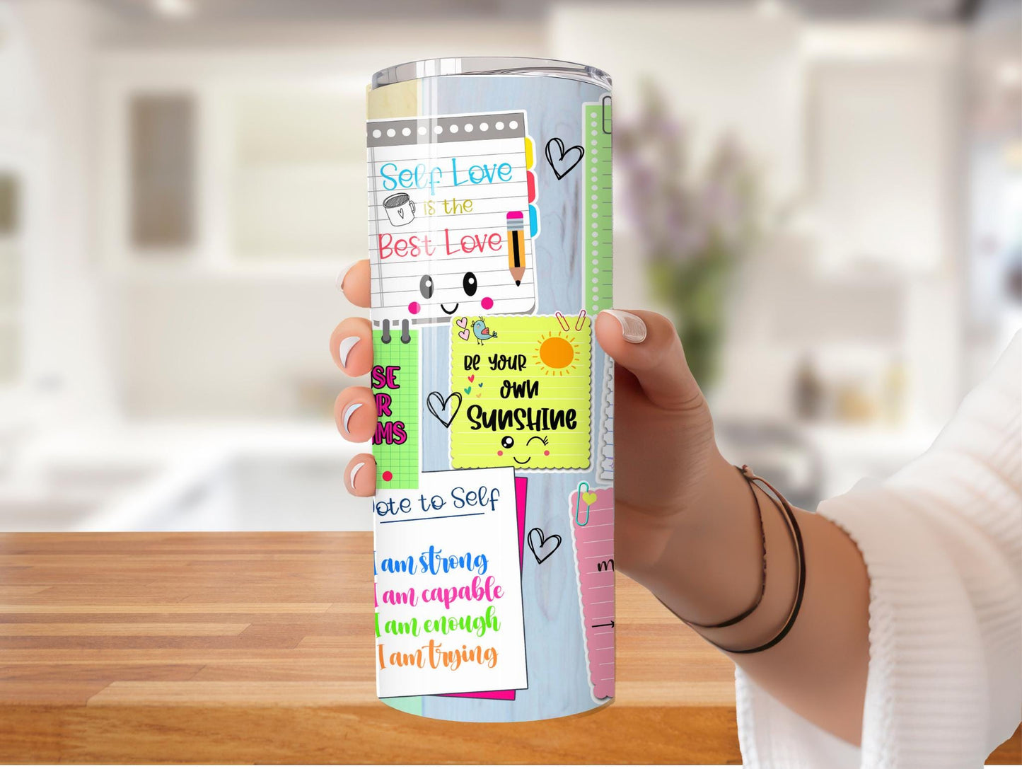 Self Love Inspirational 20oz Tumbler