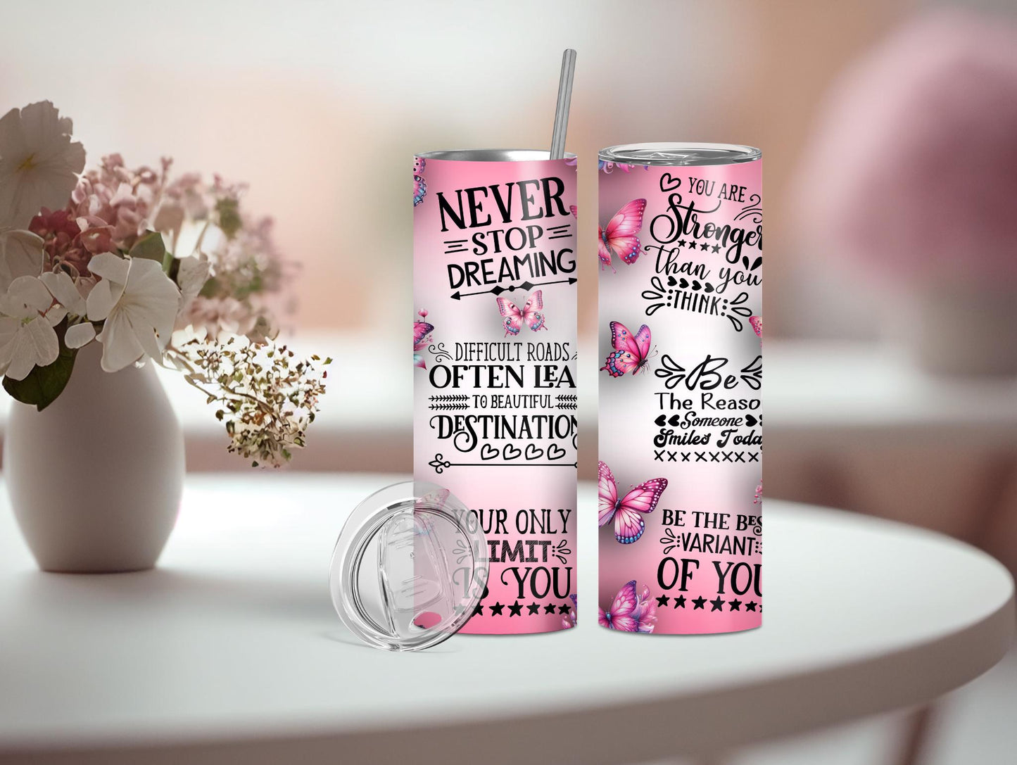 Pink Dream Inspirational 20oz Tumbler