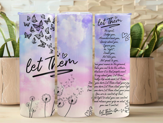 Pastel Let Them Inspirational 20oz Tumbler
