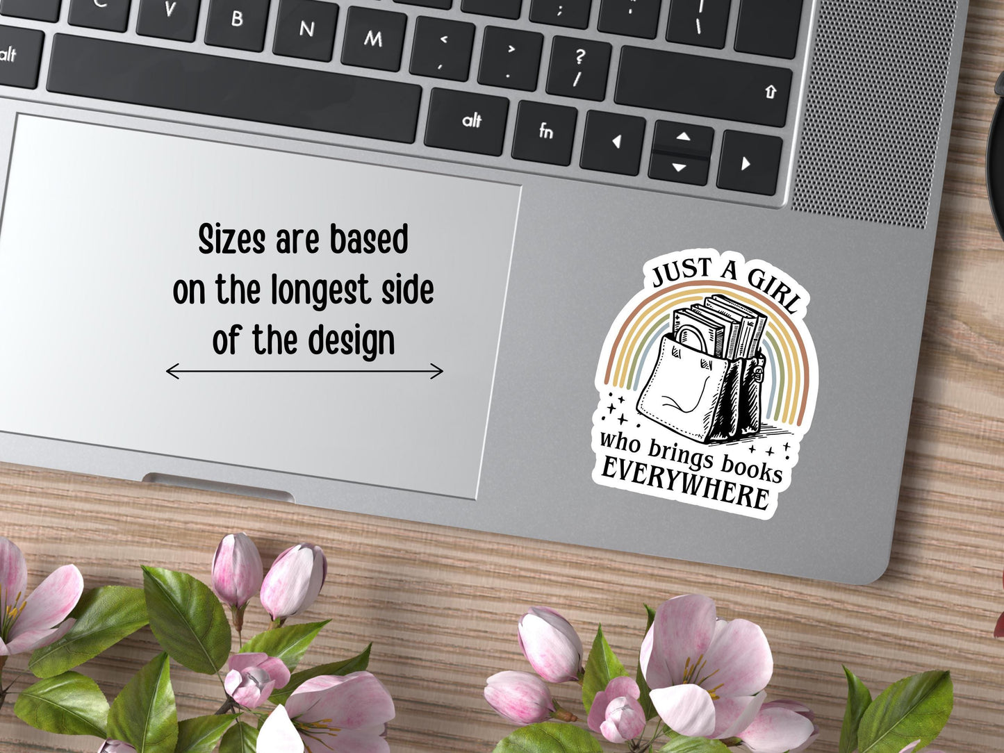 Just A Girl Who Brings Books Everywhere Sticker