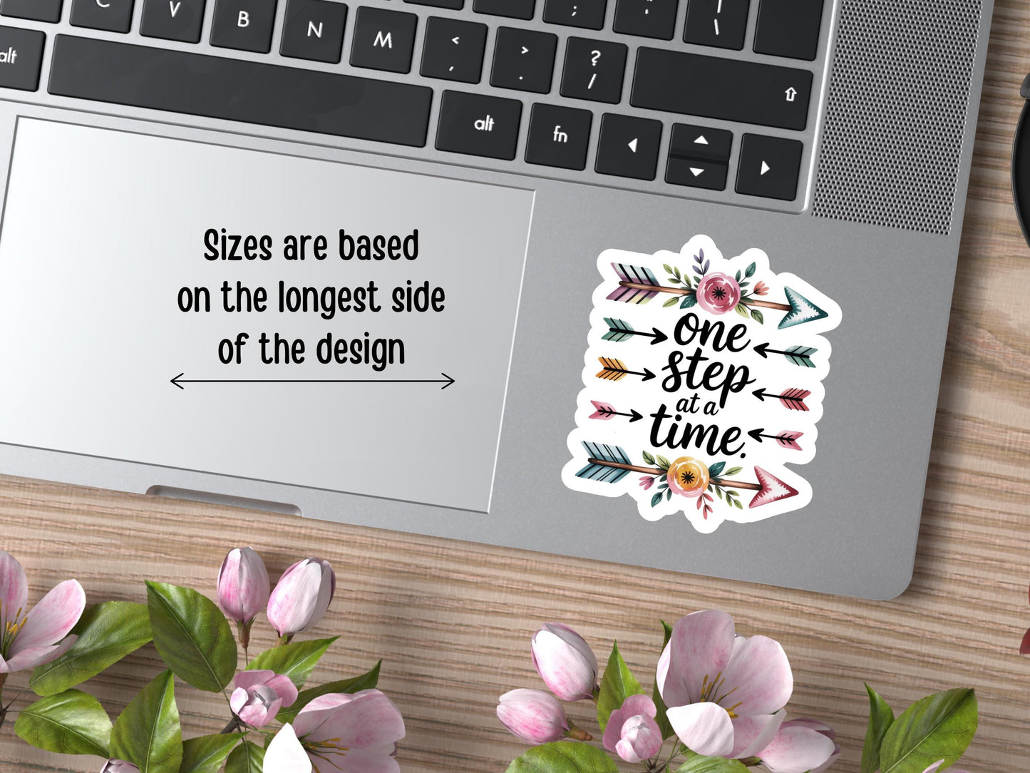 One Step At A Time Arrows Sticker