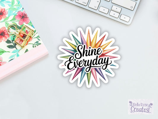 Shine Everyday Colorful Sun Sticker