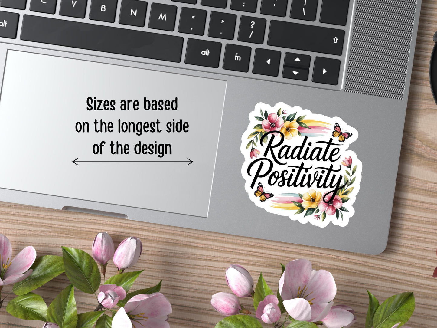 Radiate Positivity Floral Sticker