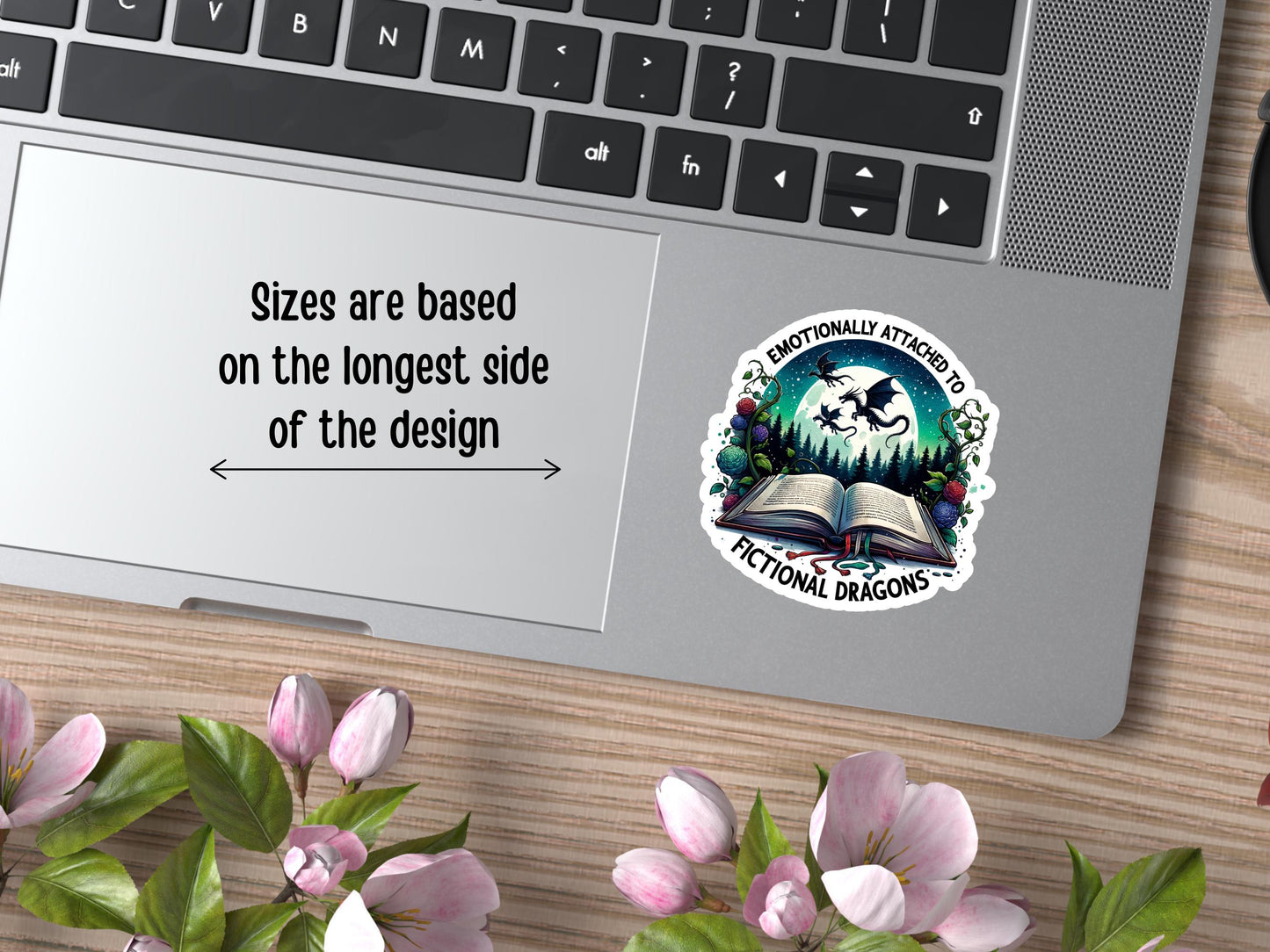 Emotionally Attached To Fictional Dragons Sticker