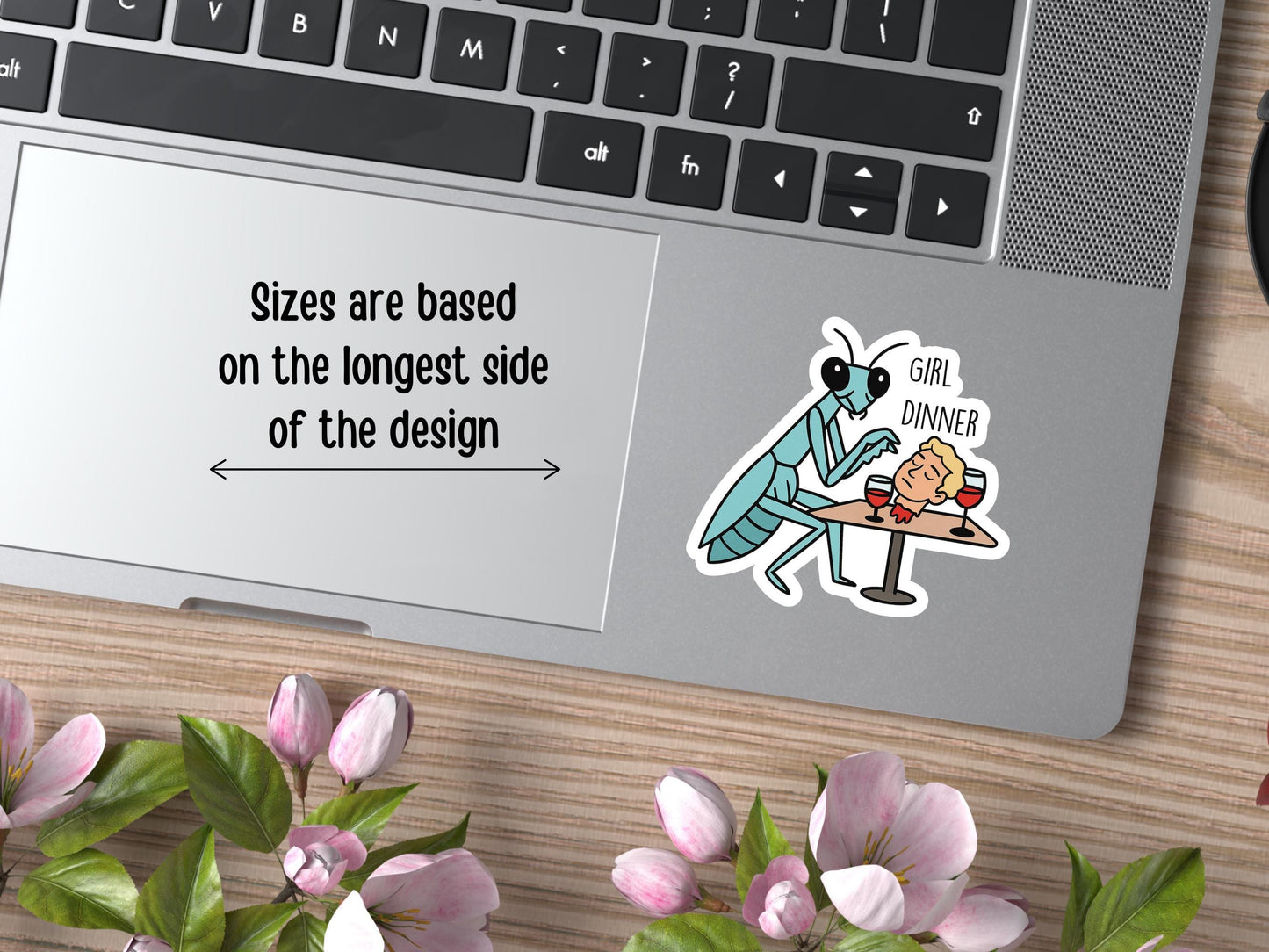 Girl Dinner Praying Mantis Sticker