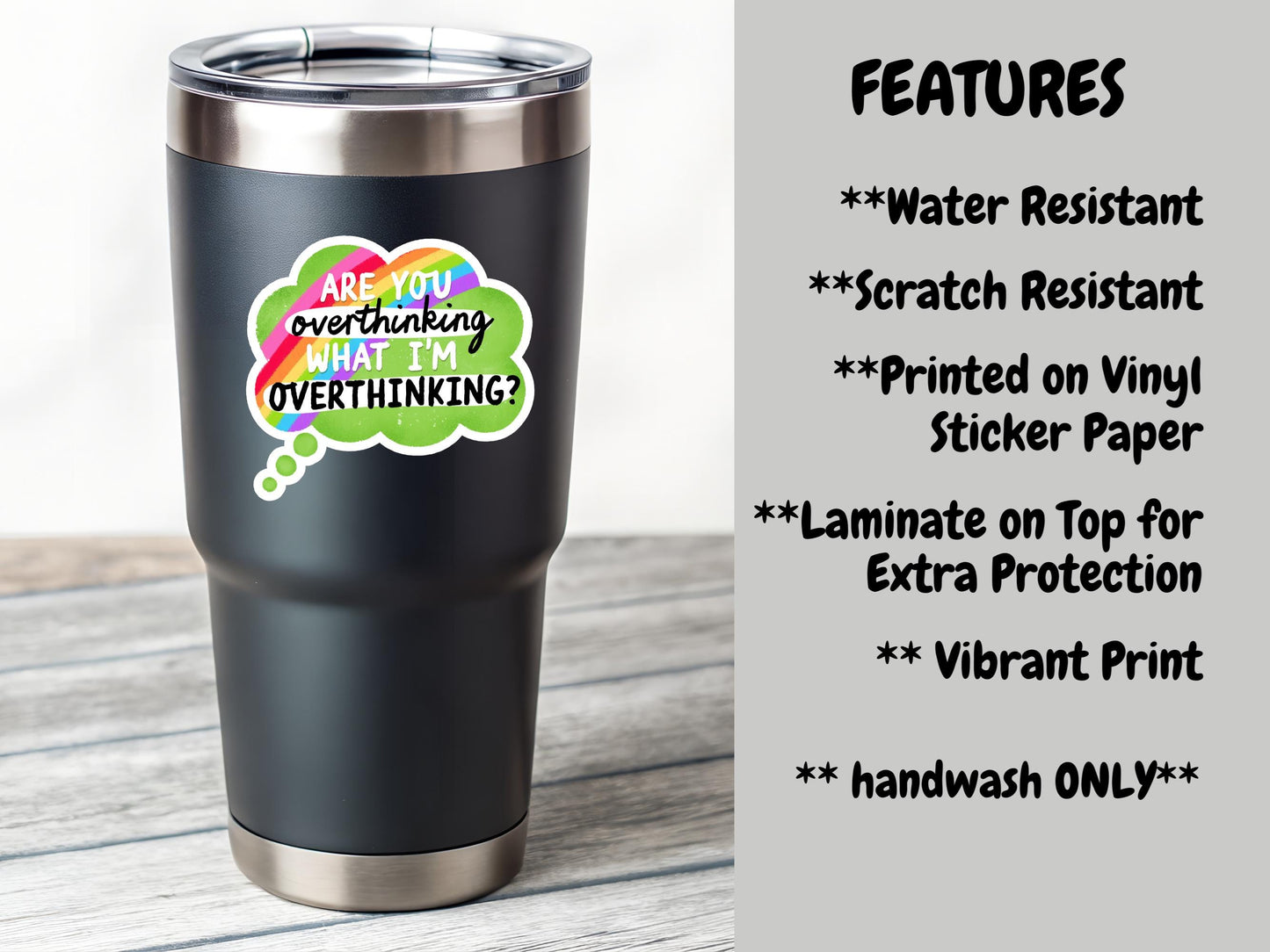 Are You Overthinking What I'm Overthinking Sticker