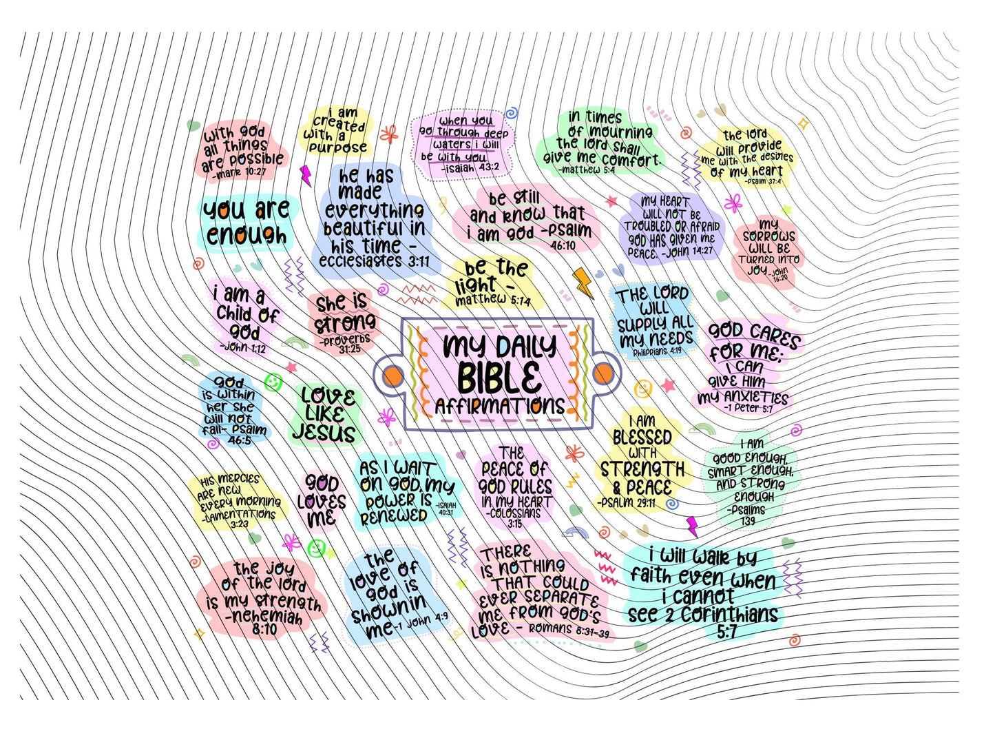 My Daily Bible Affirmations 20oz Tumbler