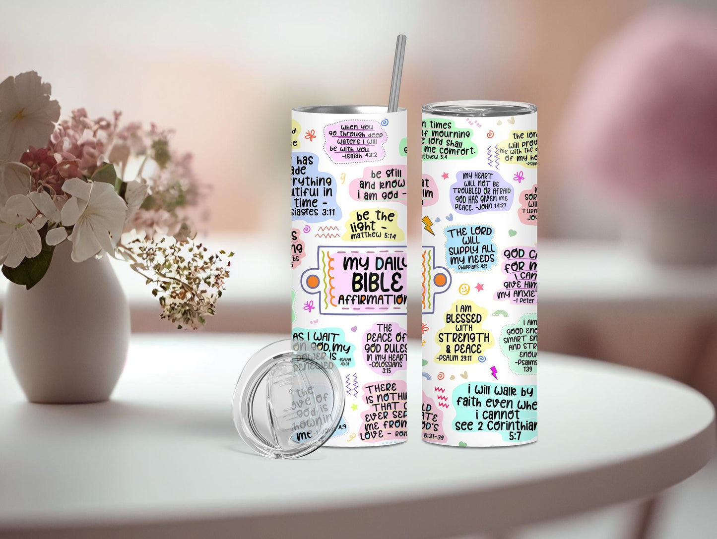 My Daily Bible Affirmations 20oz Tumbler