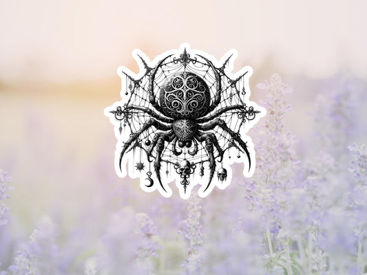 Dark Gothic Spider Sticker