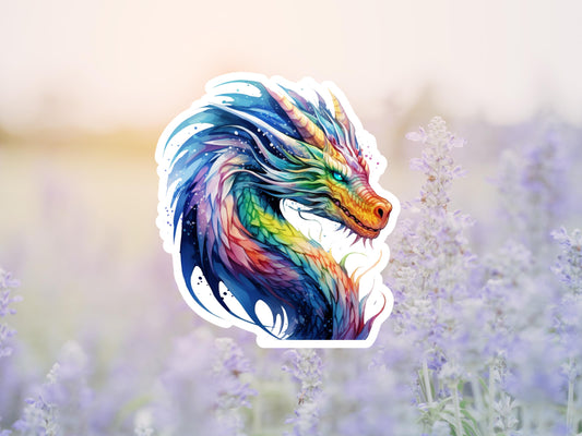 Colorful Rainbow Dragon Sticker