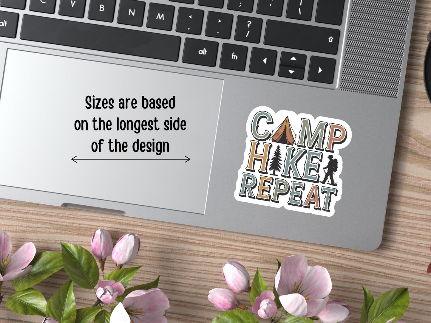 Camp Hike Repeat Sticker