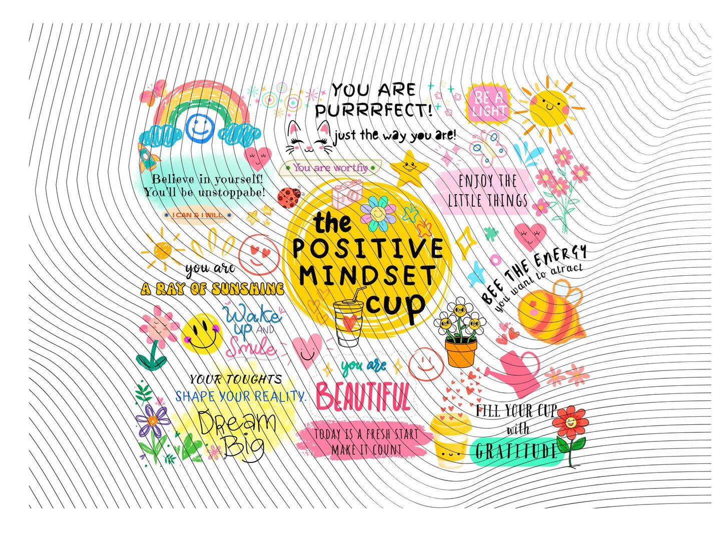 The Positive Mindset Inspirational 20oz Tumbler