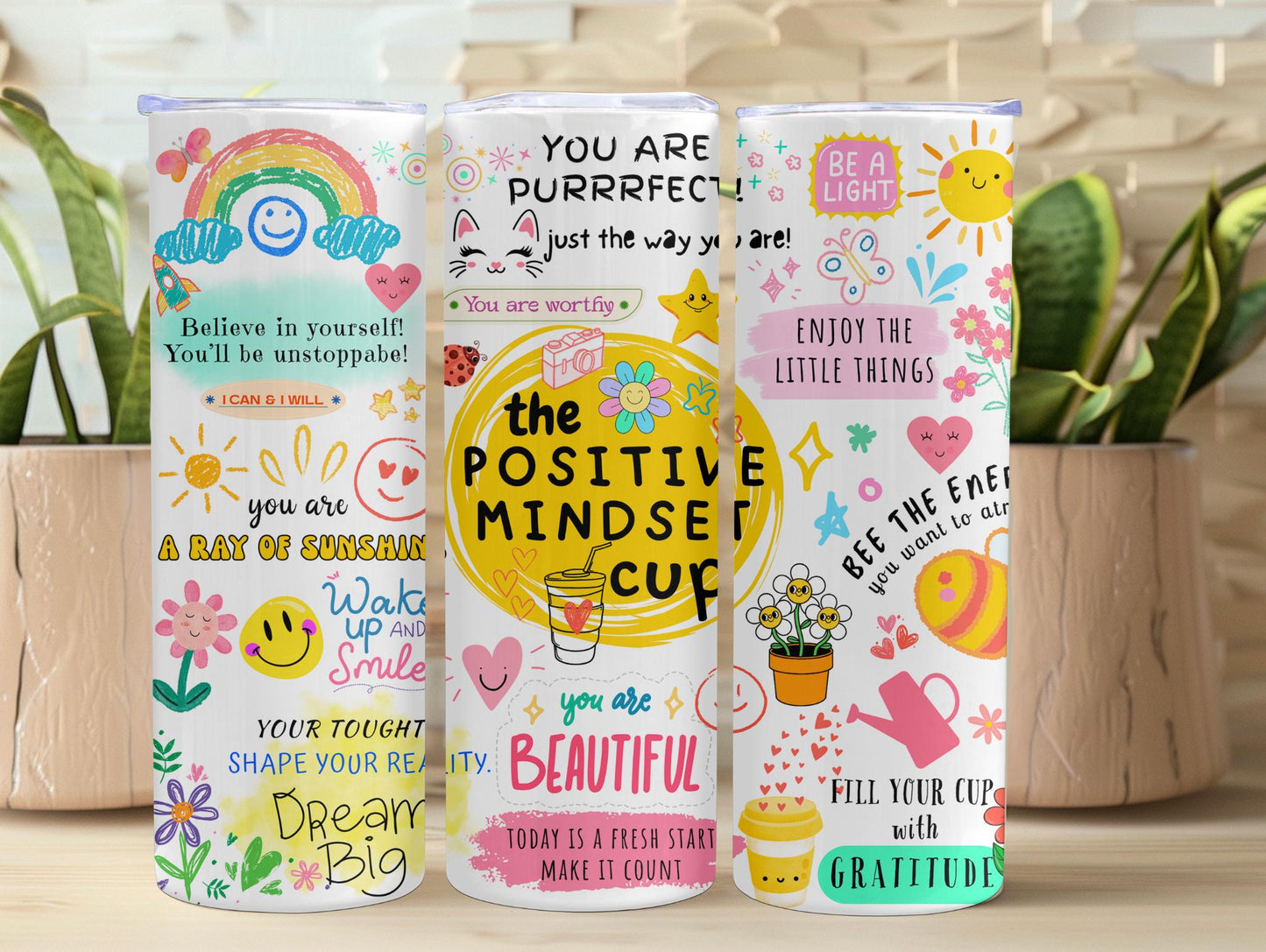 The Positive Mindset Inspirational 20oz Tumbler