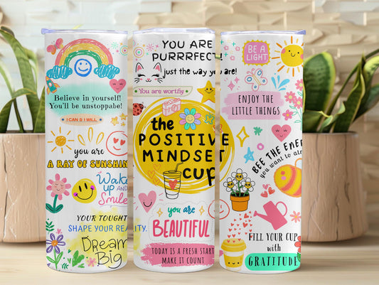 The Positive Mindset Inspirational 20oz Tumbler