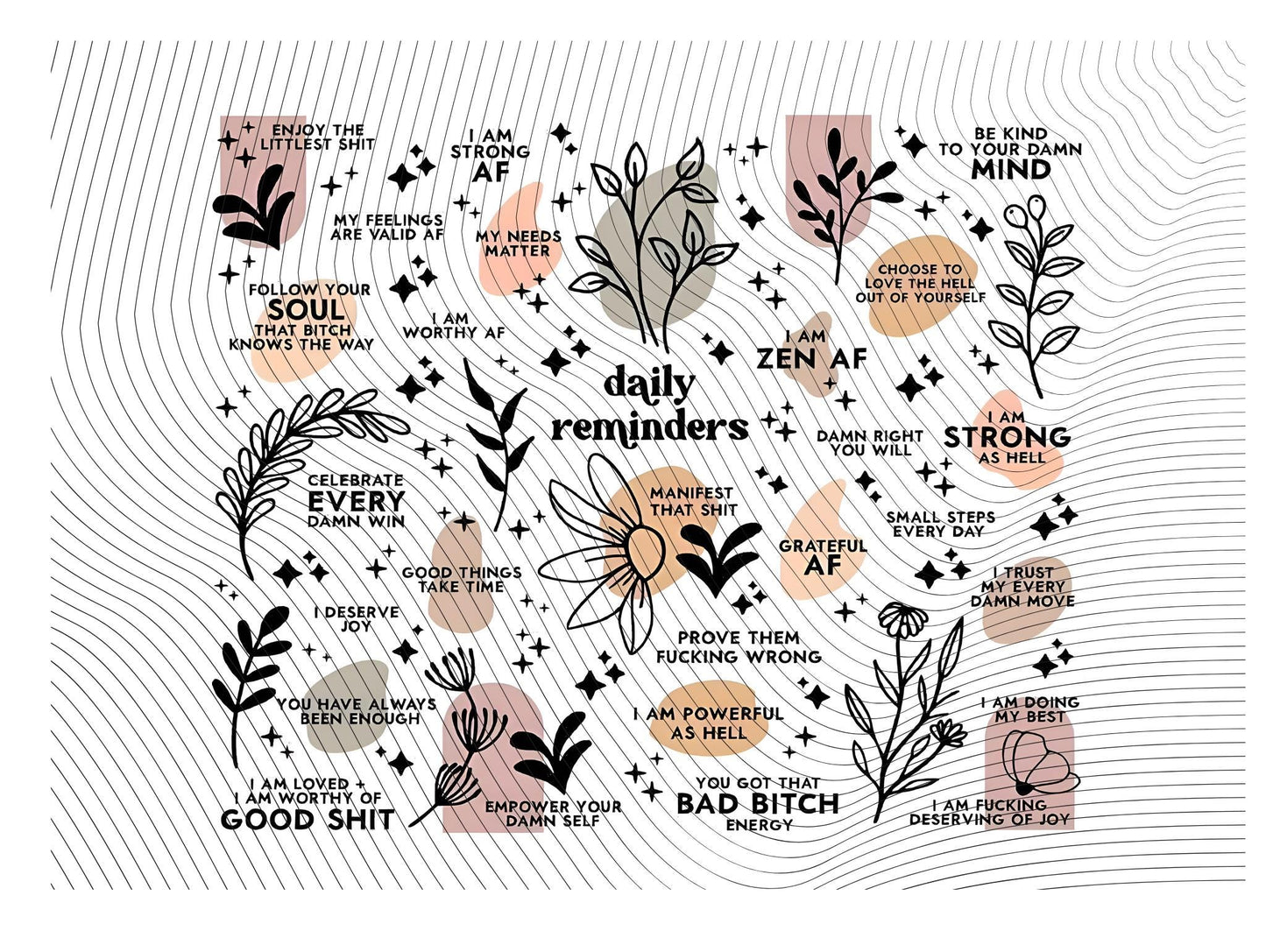 Daily Reminders Inspirational 20oz Tumbler