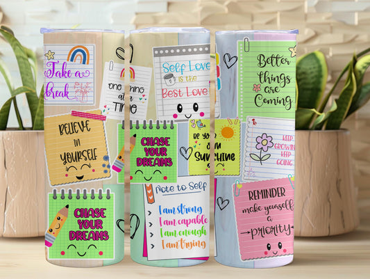 Self Love Inspirational 20oz Tumbler