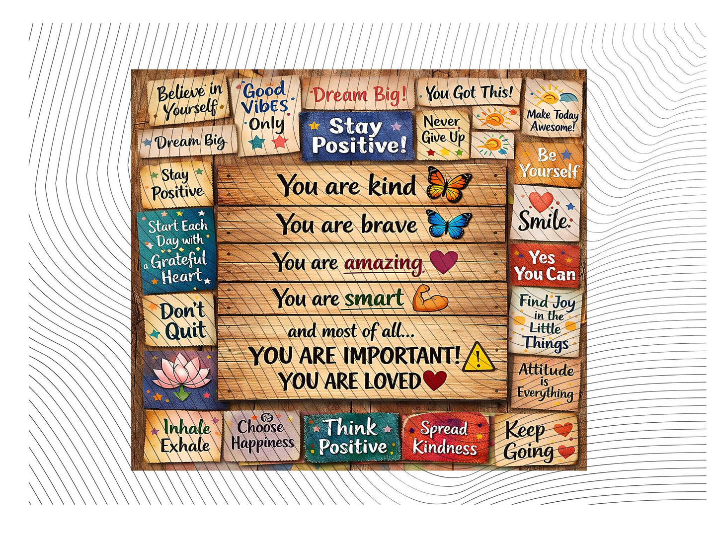 Stay Positive Inspirational 20oz Tumbler