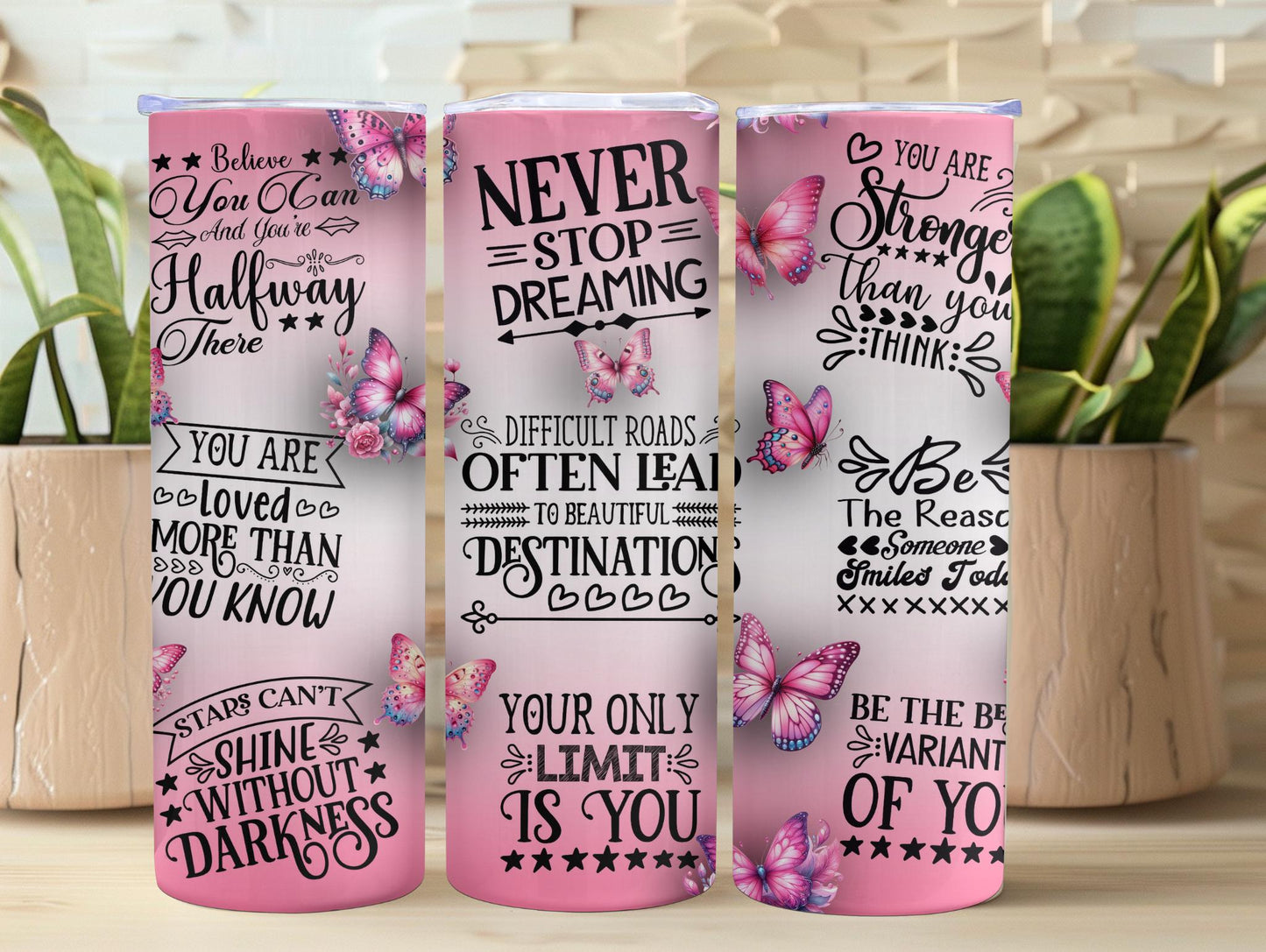 Pink Dream Inspirational 20oz Tumbler