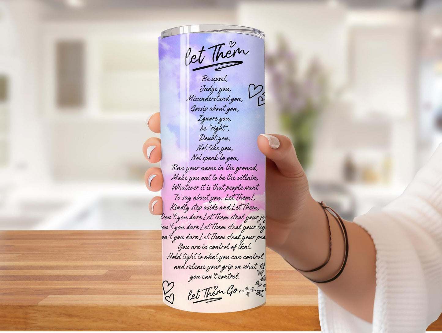 Pastel Let Them Inspirational 20oz Tumbler
