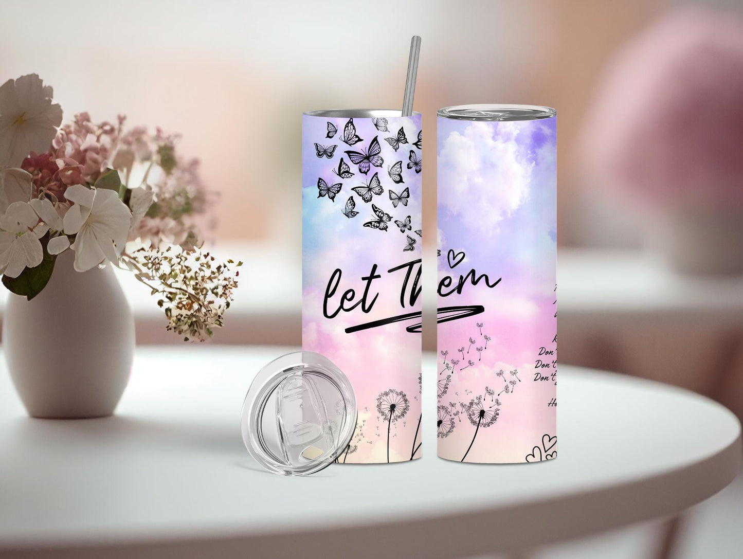 Pastel Let Them Inspirational 20oz Tumbler
