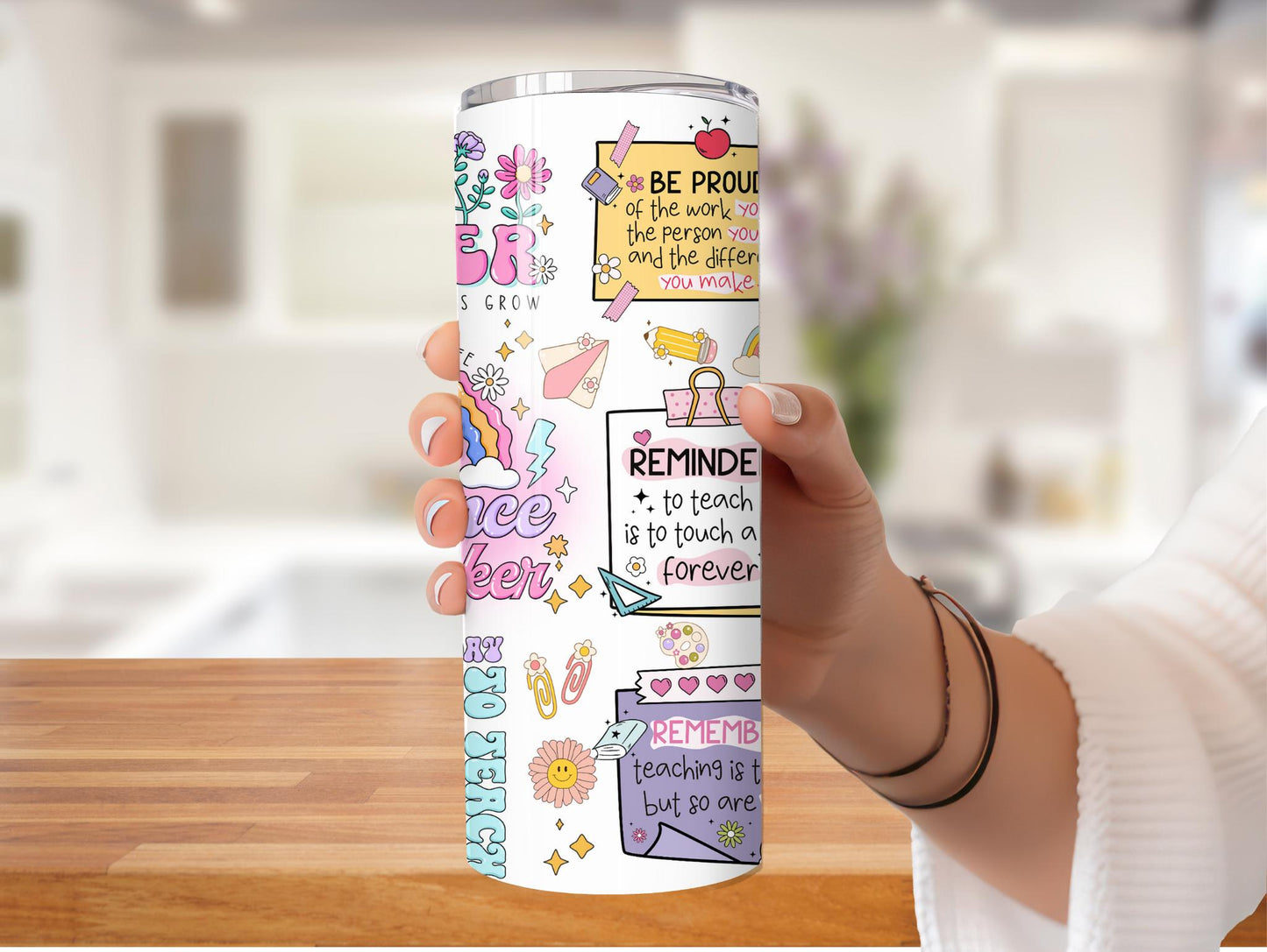 Groovy Teacher Reminders 20oz Tumbler