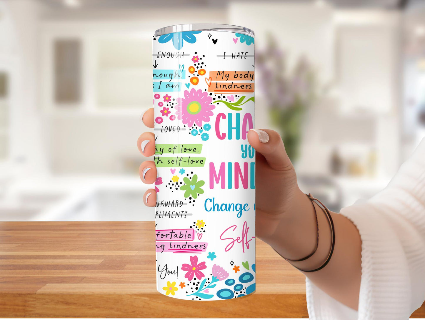 Change Your Mindset Inspirational 20oz Tumbler