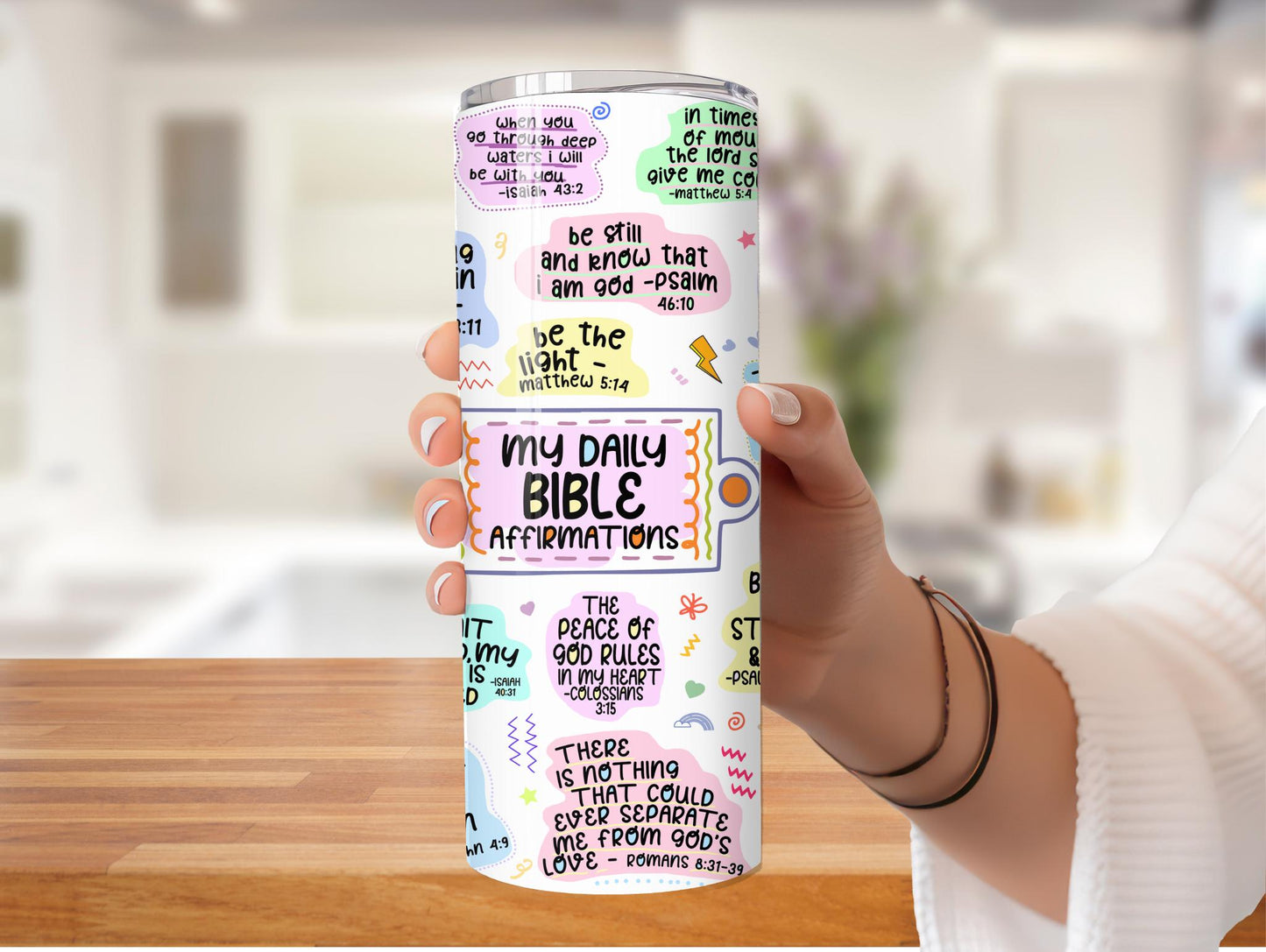My Daily Bible Affirmations 20oz Tumbler