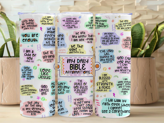 My Daily Bible Affirmations 20oz Tumbler