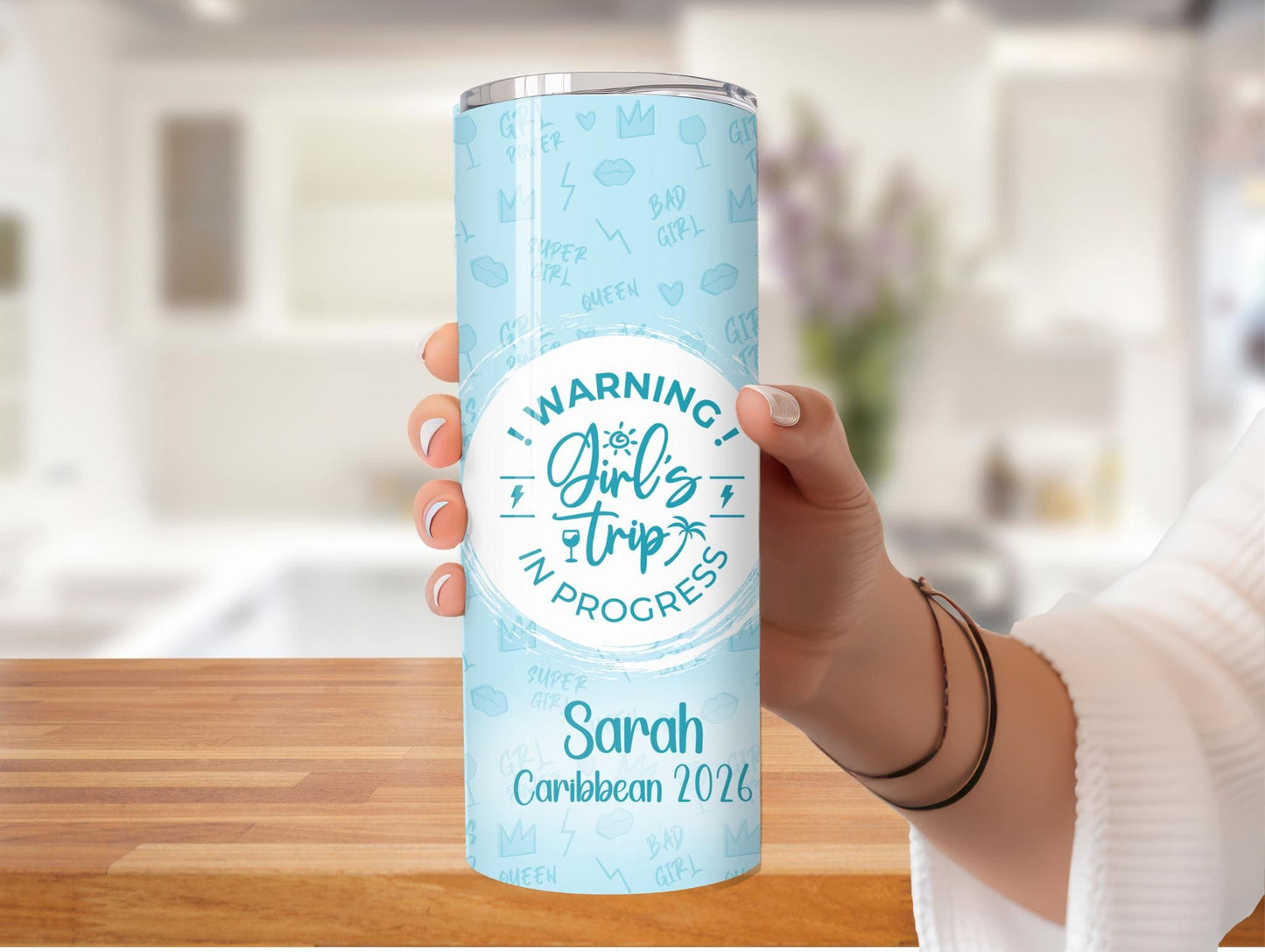 Funny One Girls Trip Personalized 20oz Tumbler