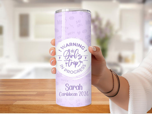 Crazy One Girls Trip Personalized 20oz Tumbler