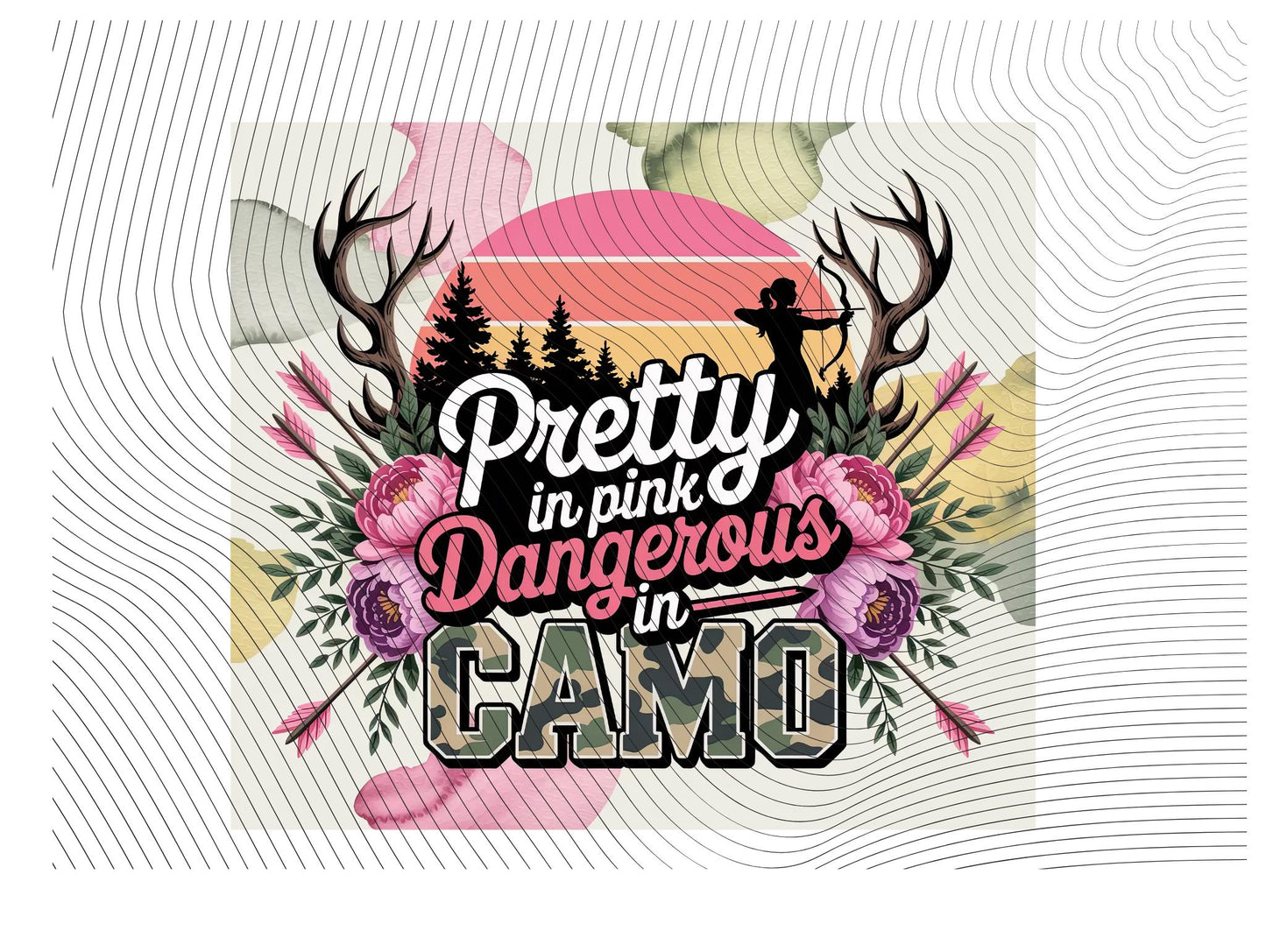 Pretty In Pink, Dangerous In Camo 20oz Tumbler