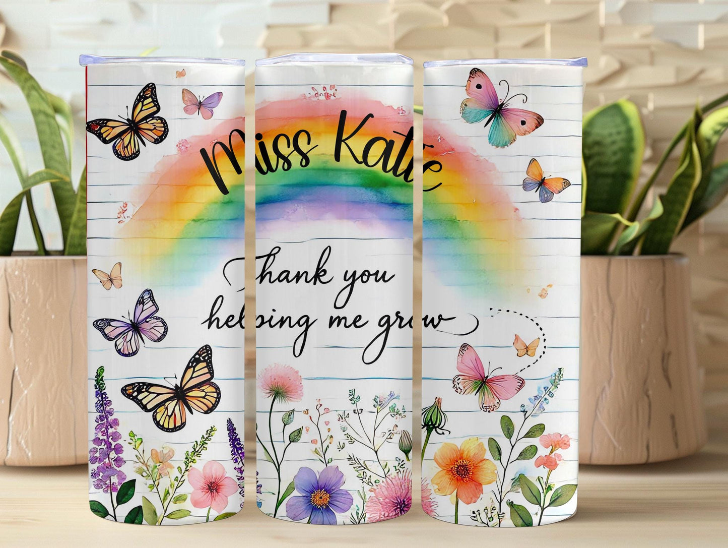 Thank You For Helping Me Grow Personalized 20oz Tumbler