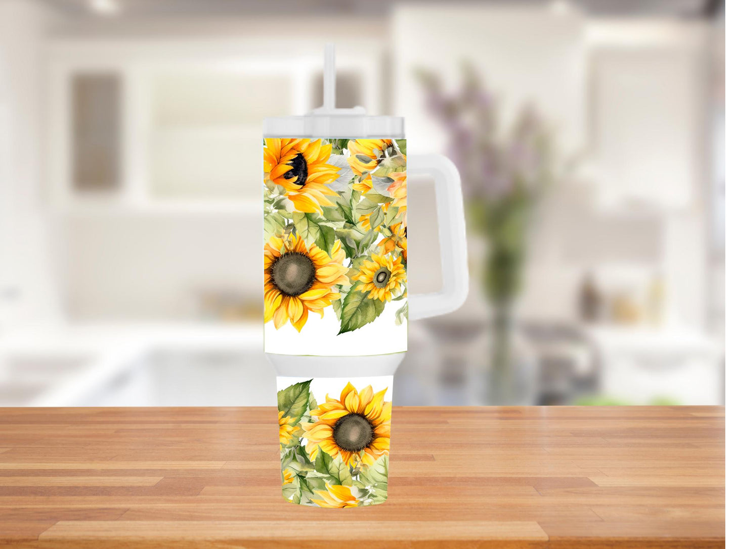 Yellow Sunflowers 40oz Tumbler