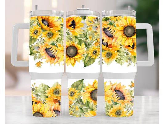 Yellow Sunflowers 40oz Tumbler
