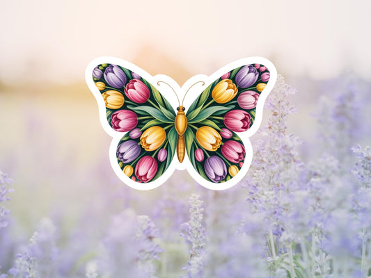 Tulip Butterfly  Sticker
