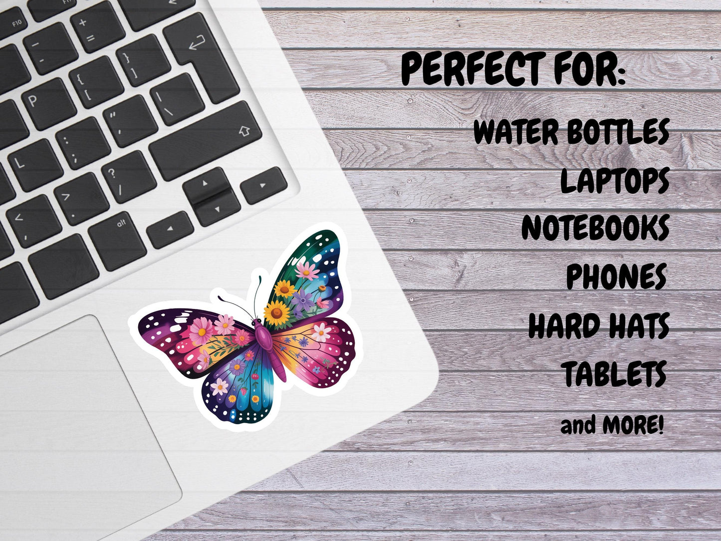 Floral Butterfly Sticker