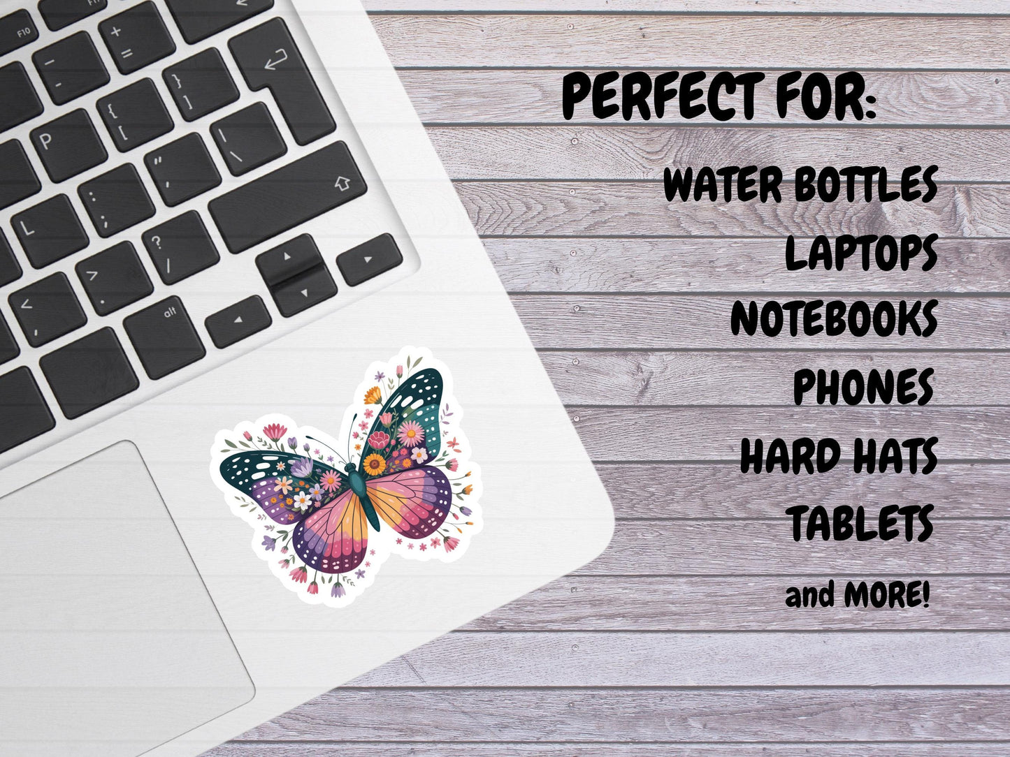 Floral Butterfly Sticker