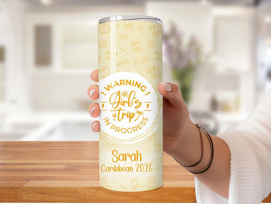 Sweet One Girls Trip Personalized 20oz Tumbler
