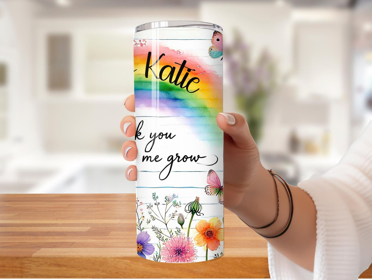 Thank You For Helping Me Grow Personalized 20oz Tumbler
