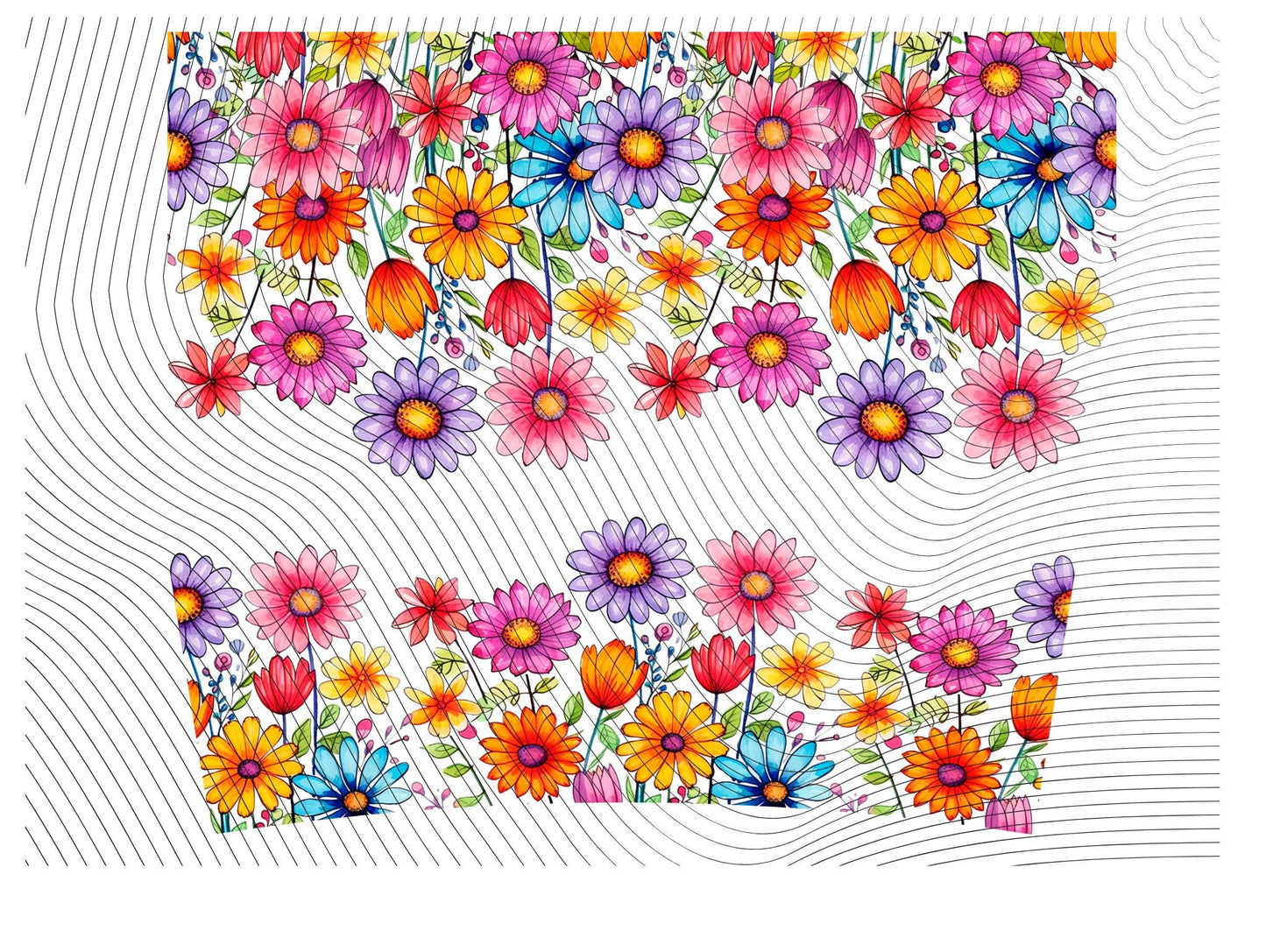 Bright Wildflowers 40oz Tumbler