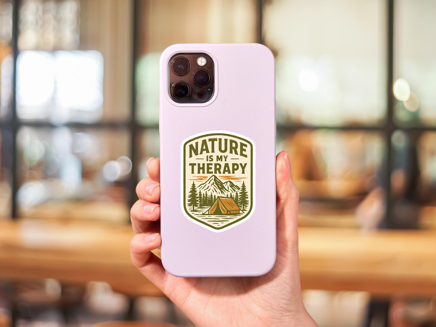 Nature Is My Therapy Sticker
